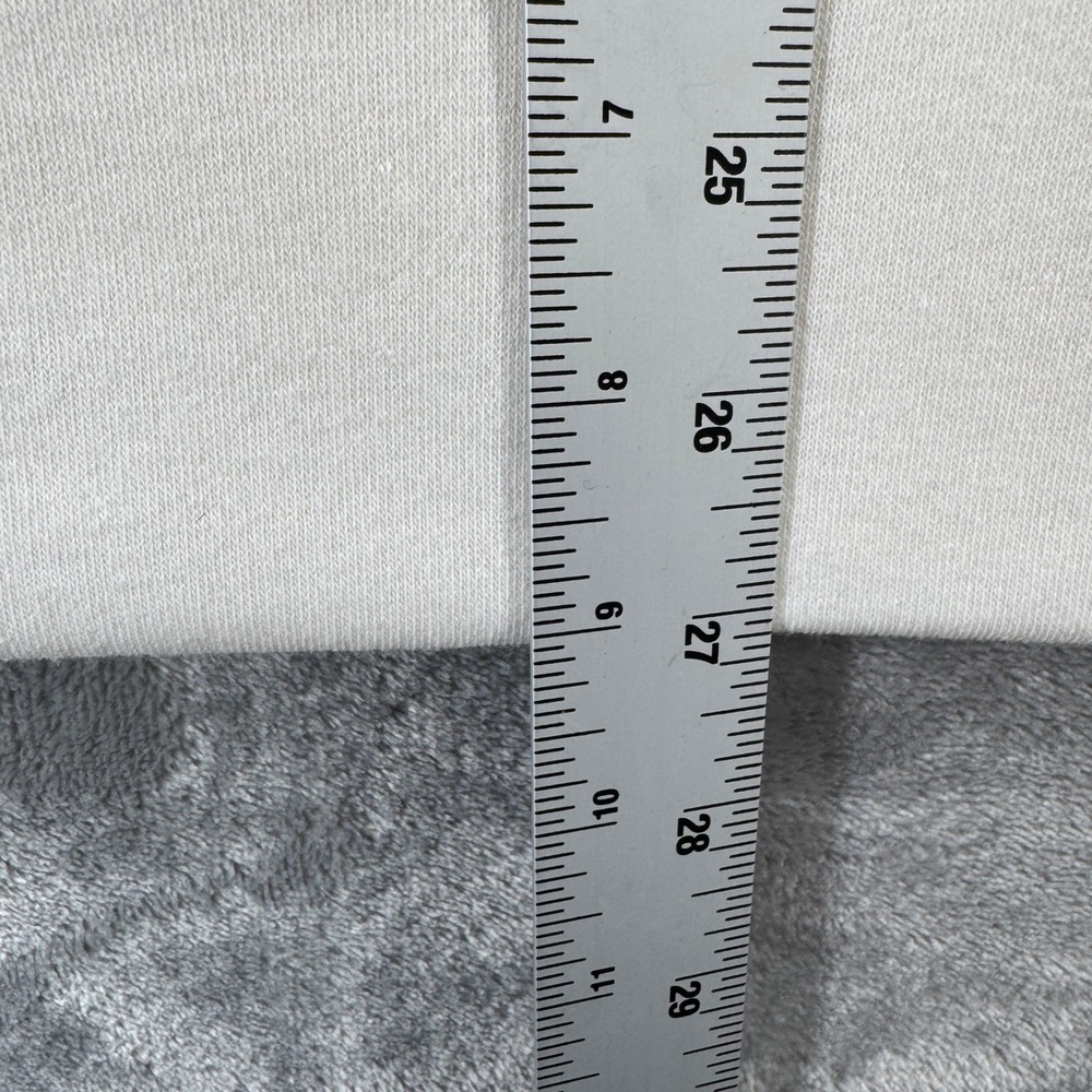 Jingle Belles Kim Gravel Merry Christmas Sweatshirt XL Cream Plaid Sequin Fleece - Picture 7 of 8